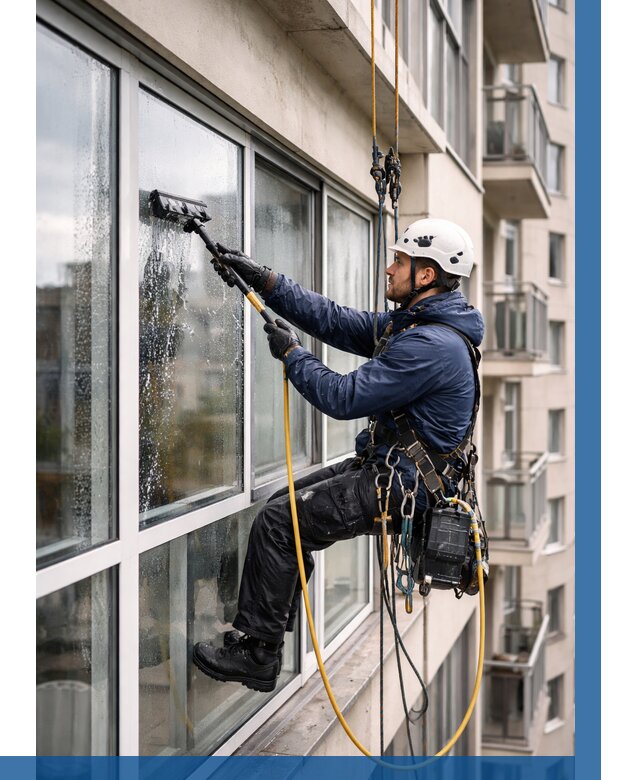 Мойка балконного остекления в Киржаче от 3609 р. | ВЫСОТНИК-Крж