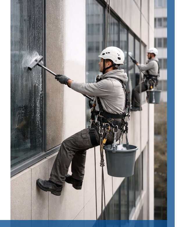 Мойка фасадов зданий в Киржаче под ключ от 361 р. | ВЫСОТНИК-Крж