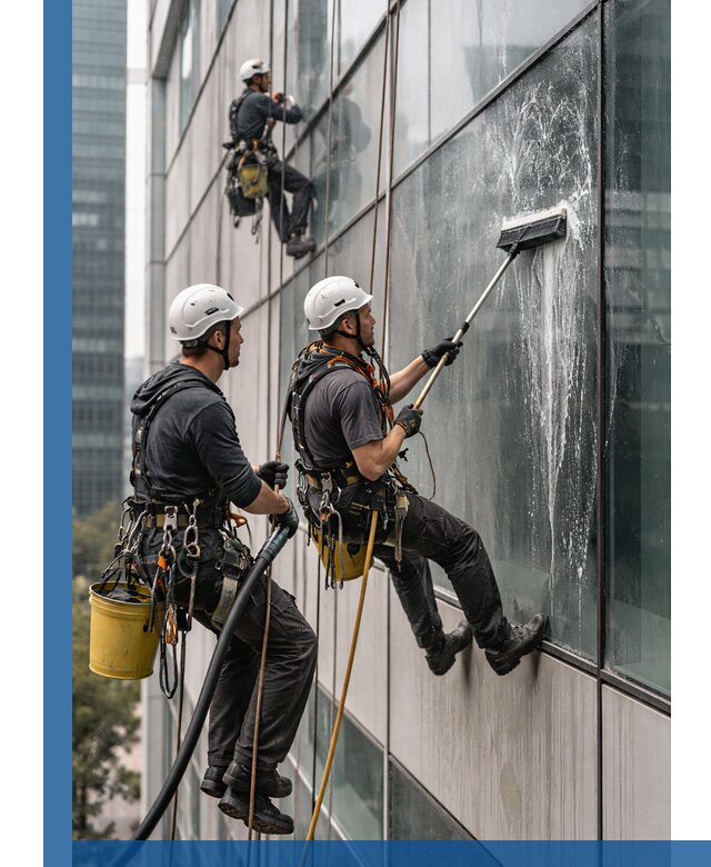 Профессиональная высотная мойка фасадов зданий в Киржаче