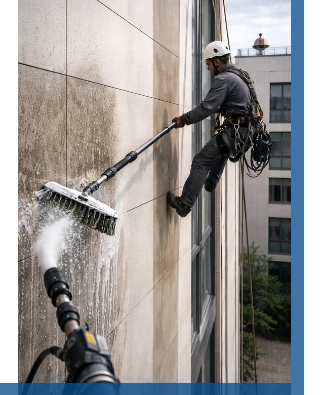 Мойка фасада из керамогранита в Киржаче от 309 р. | ВЫСОТНИК-Крж