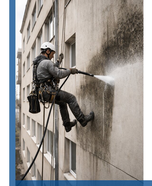 Профессиональная очистка фасадов от плесени в Киржаче