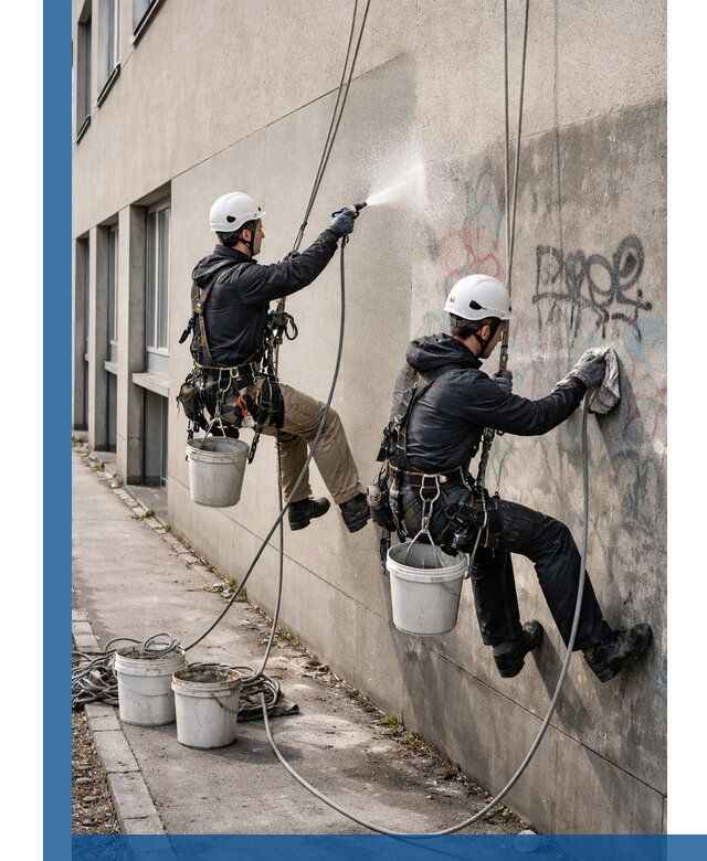 Антиграффити покрытие фасада с защитой от надписей в Киржаче