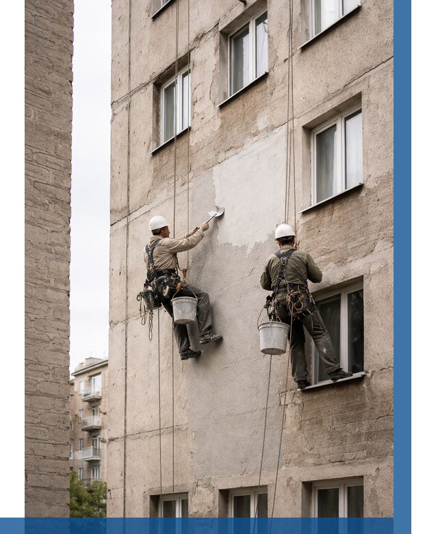 Косметический ремонт фасада в Киржаче от 1134 р. | ВЫСОТНИК-Крж