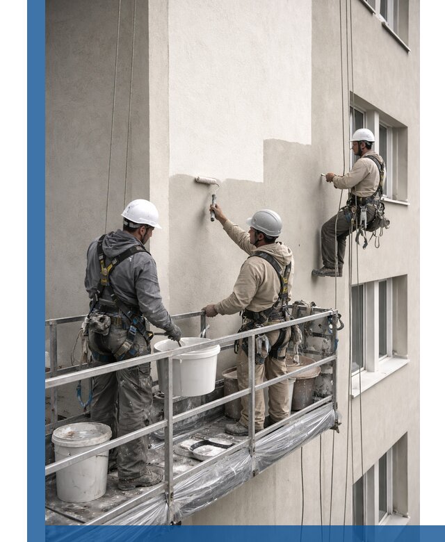 Покраска оштукатуренного фасада в Киржаче под ключ с гарантией