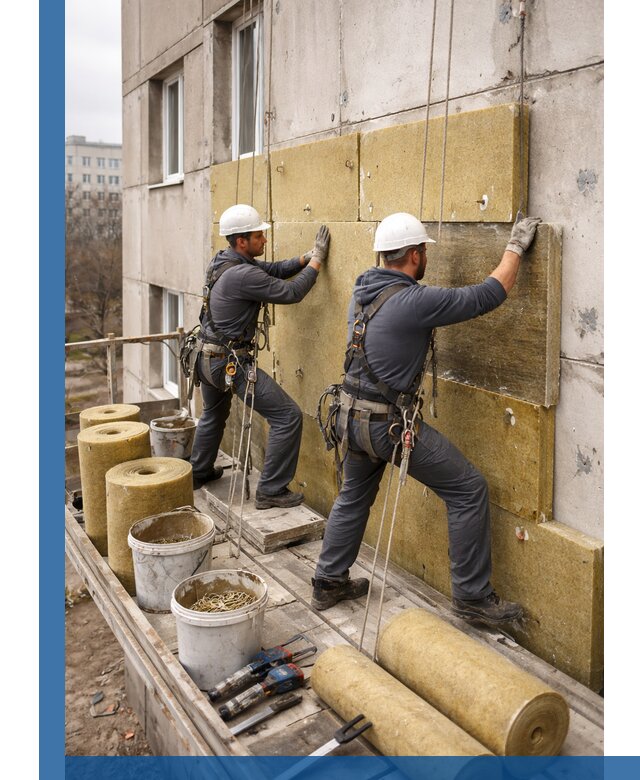 Утепление фасада минватой в Киржаче под ключ с гарантией