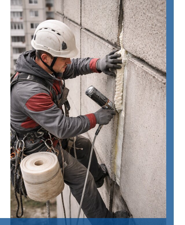 Утепление межпанельных швов в Киржаче от 722 р. | ВЫСОТНИК-Крж