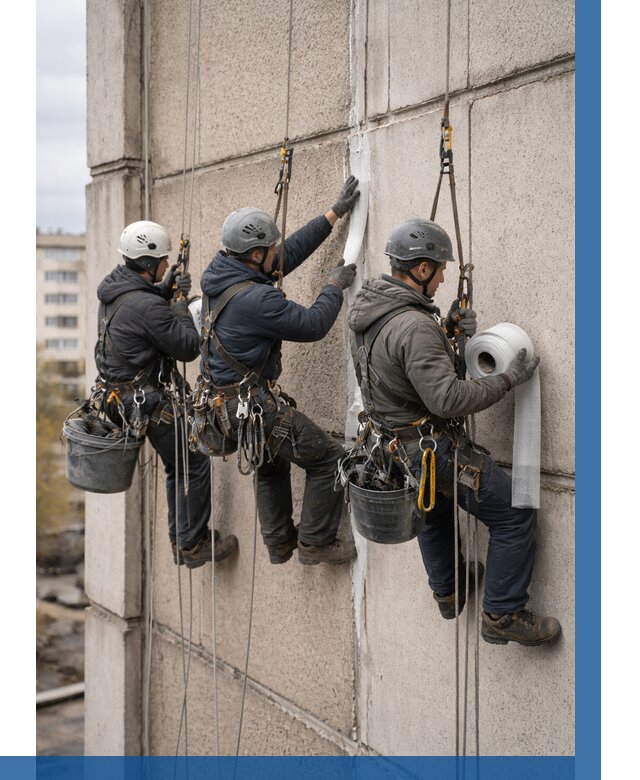 Ремонт межпанельных швов в Киржаче от 773 р. | ВЫСОТНИК-Крж