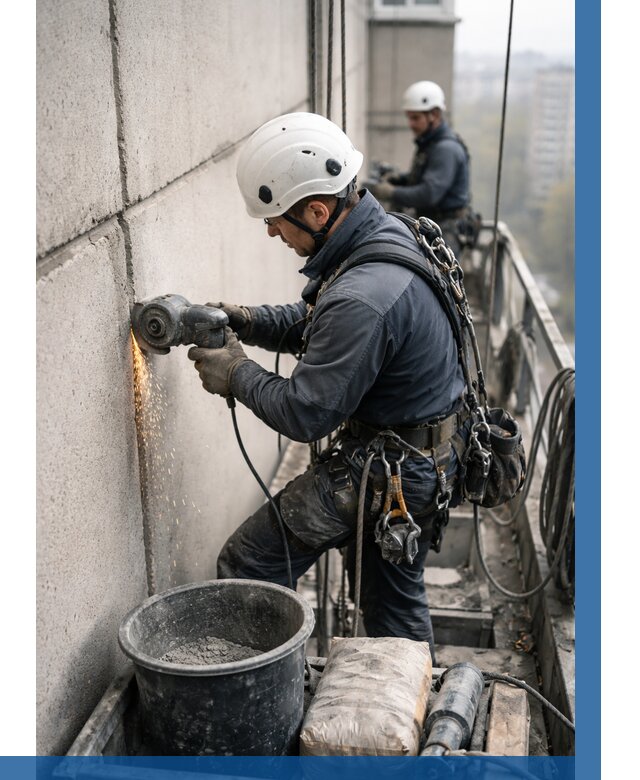 Штробление межпанельных швов в Киржаче от 1237 р. | ВЫСОТНИК-Крж