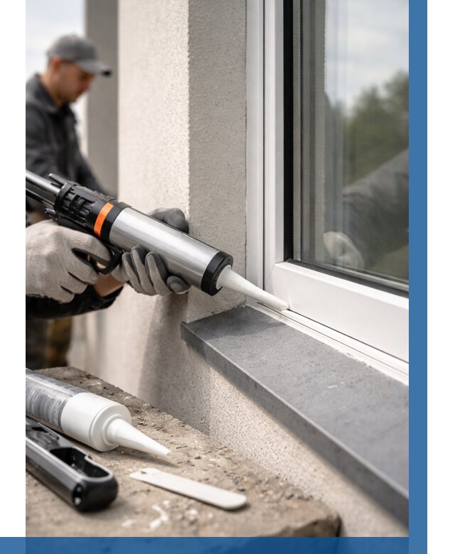 Герметизация монтажных швов окон в Киржаче от 670 р. | ВЫСОТНИК-Крж