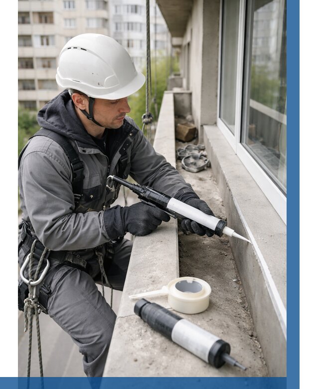 Герметизация швов лоджии в Киржаче от 4640 р. | ВЫСОТНИК-Крж