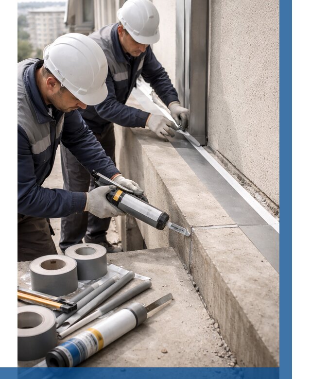 Герметизация примыкания балкона в Киржаче от 4640 р. | ВЫСОТНИК-Крж