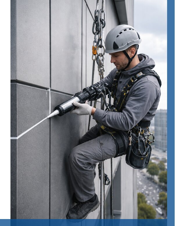 Герметизация стыков фасадных панелей в Киржаче от 6702 р.| ВЫСОТНИК-Крж