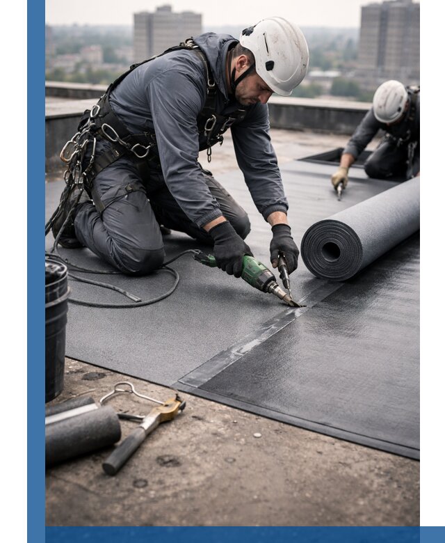 Ремонт мягкой кровли в Киржаче с выездом промальпинистов