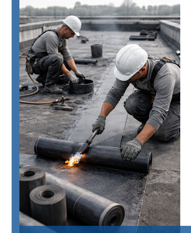 Ремонт рулонной кровли в Киржаче герметизация и восстановление