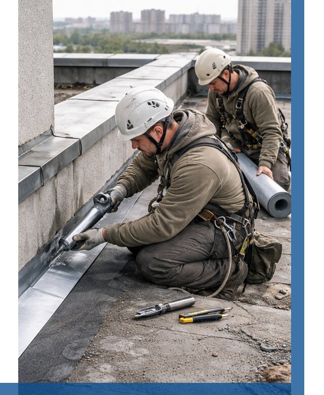 Ремонт кровельных примыканий в Киржаче от 1237 р. | ВЫСОТНИК-Крж