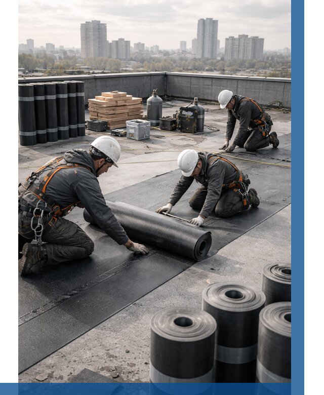 Монтаж мягкой кровли под ключ в Киржаче от 464 р. | ВЫСОТНИК-Крж