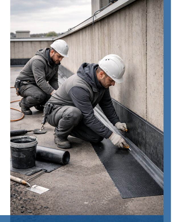 Гидроизоляция примыканий на кровле в Киржаче от 928 р. | ВЫСОТНИК-Крж