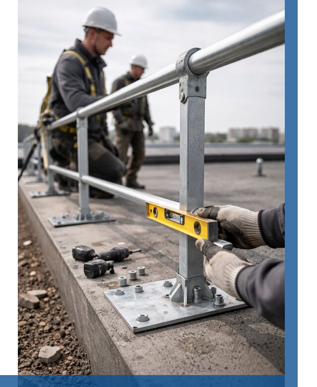 Монтаж кровельного ограждения в Киржаче от 1237 р. | ВЫСОТНИК-Крж