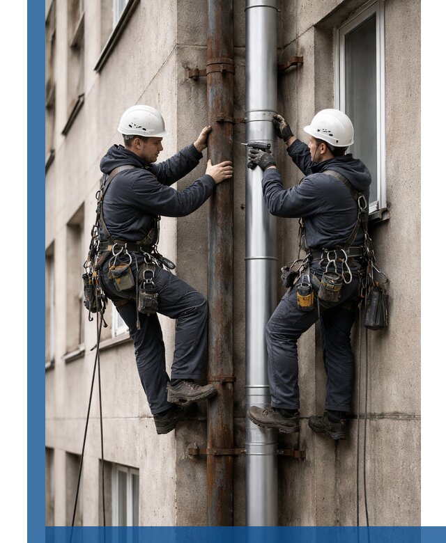 Замена водосточных труб в Киржаче: монтаж и демонтаж под ключ