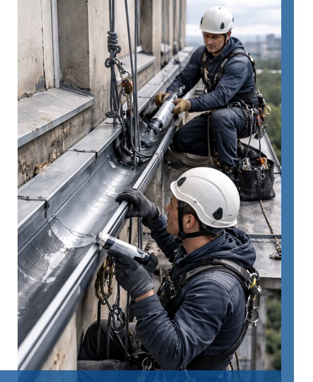 Ремонт водосточных желобов в Киржаче от 6702 р. | ВЫСОТНИК-Крж