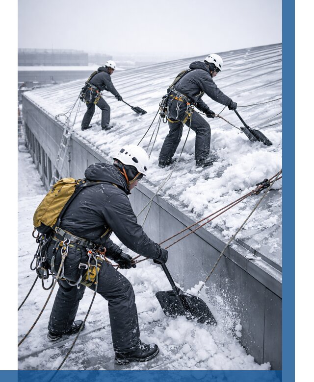 Очистка навесов от снега в Киржаче от 4640 р. | ВЫСОТНИК-Крж