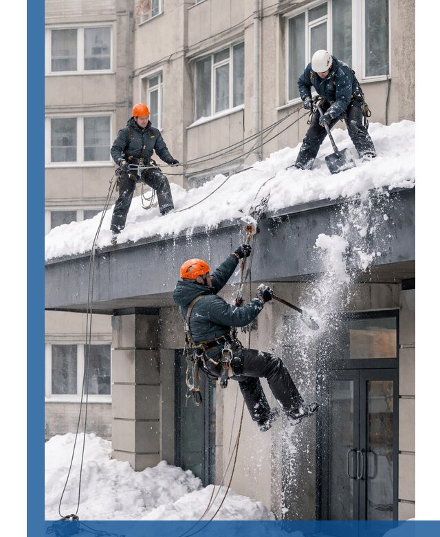 Безопасная очистка навесов от снега в Киржаче круглогодично