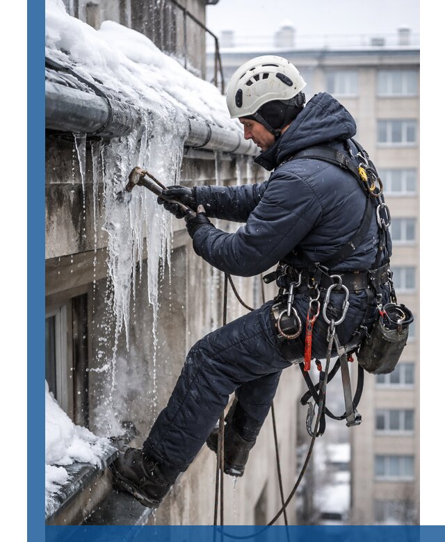 Удаление наледи и чистка водостоков в Киржаче оперативно и безопасно