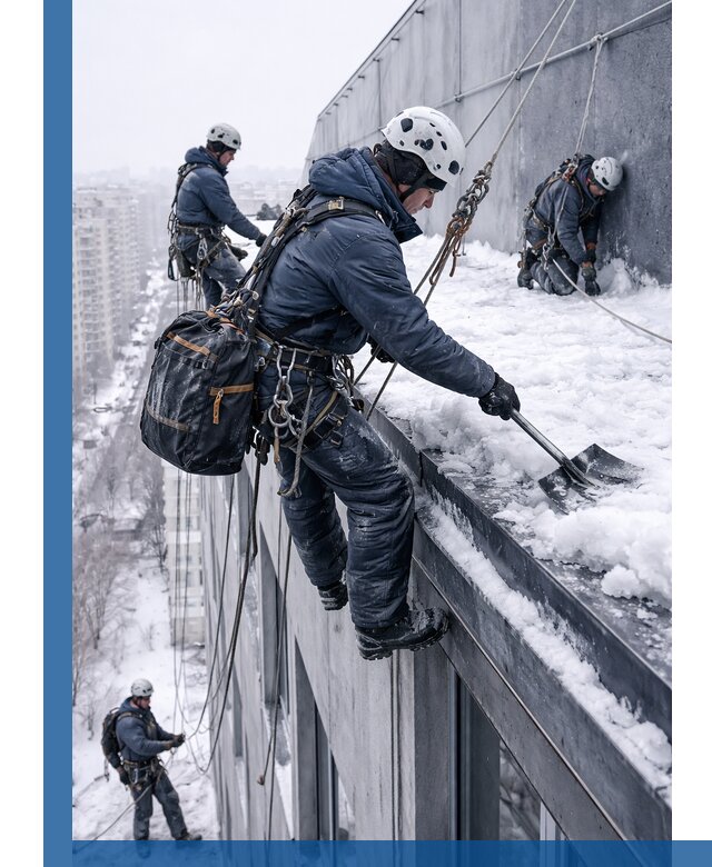 Абонентское обслуживание кровли зимой в Киржаче регулярный уход