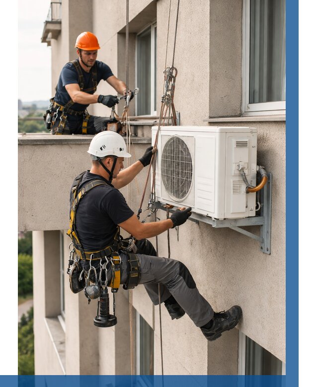 Монтаж внешнего блока кондиционера в Киржаче от 6702 р. | ВЫСОТНИК-Крж