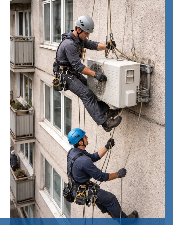 Перенос внешнего блока кондиционера в Киржаче от 9279 р.| ВЫСОТНИК-Крж