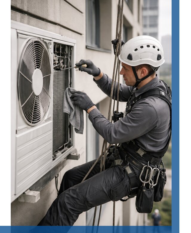 Обслуживание внешнего блока кондиционера в Киржаче от 2784 р.ВЫСОТНИК-Крж