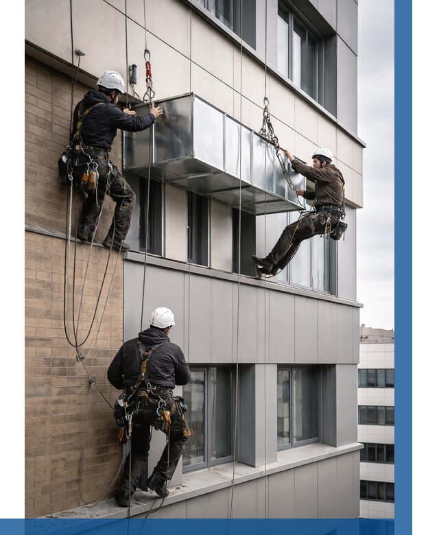 Монтаж воздуховодов на фасаде в Киржаче от 1547 р. | ВЫСОТНИК-Крж