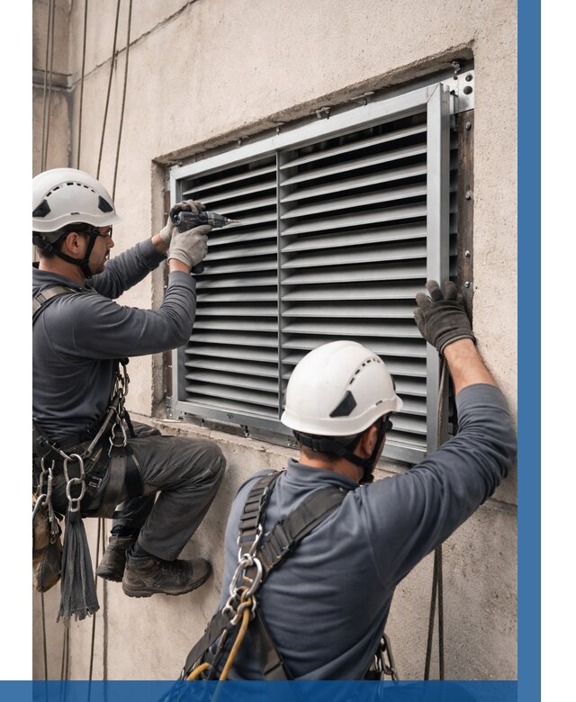 Монтаж вентиляционных решеток в Киржаче от 4640 р. | ВЫСОТНИК-Крж