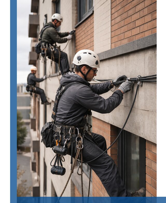 Крепление кабеля на фасаде монтаж и крепеж в Киржаче