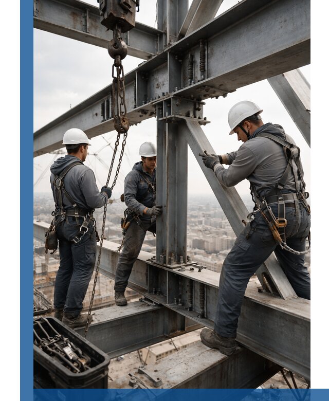 Профессиональный монтаж металлоконструкций на высоте в Киржаче