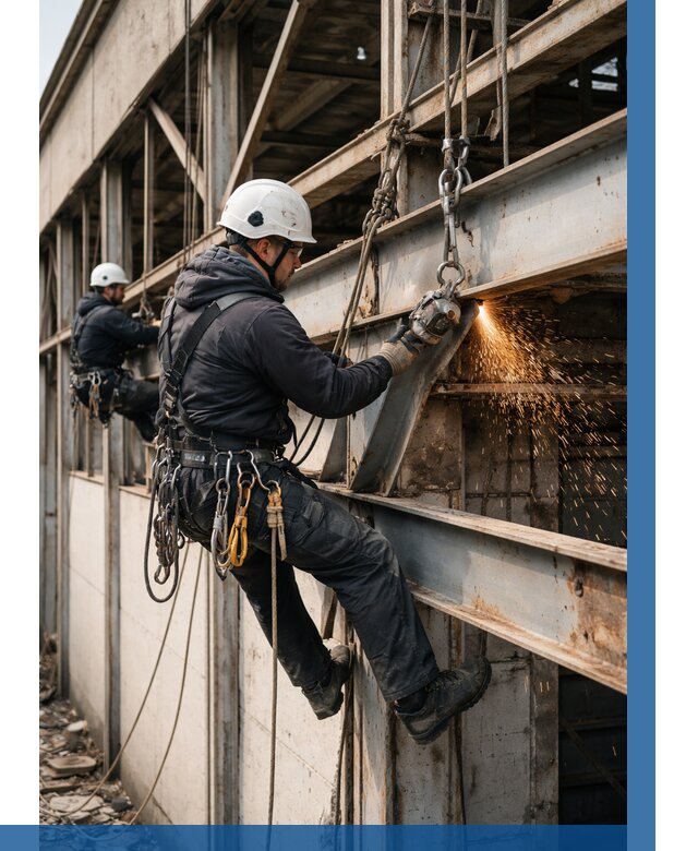 Демонтаж металлоконструкций на высоте в Киржаче от 6702р. |ВЫСОТНИК-Крж