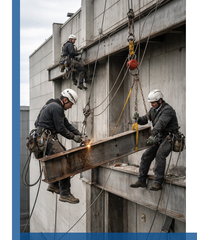 Демонтаж металлоконструкций на высоте в Киржаче под ключ