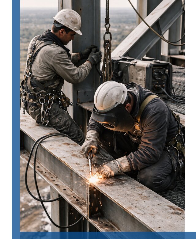 Высотные сварочные работы в Киржаче для промышленных объектов