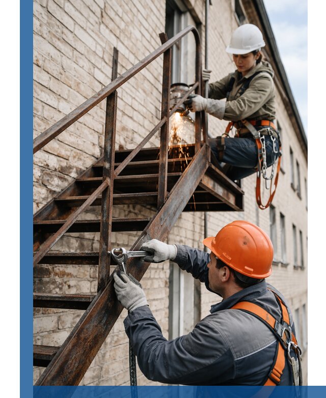 Ремонт и восстановление пожарных лестниц с выездом в Киржаче