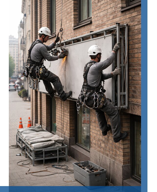 Демонтаж рекламной вывески в Киржаче от 6702 р. | ВЫСОТНИК-Крж