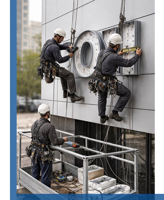 Профессиональный монтаж световых букв в Киржаче под ключ