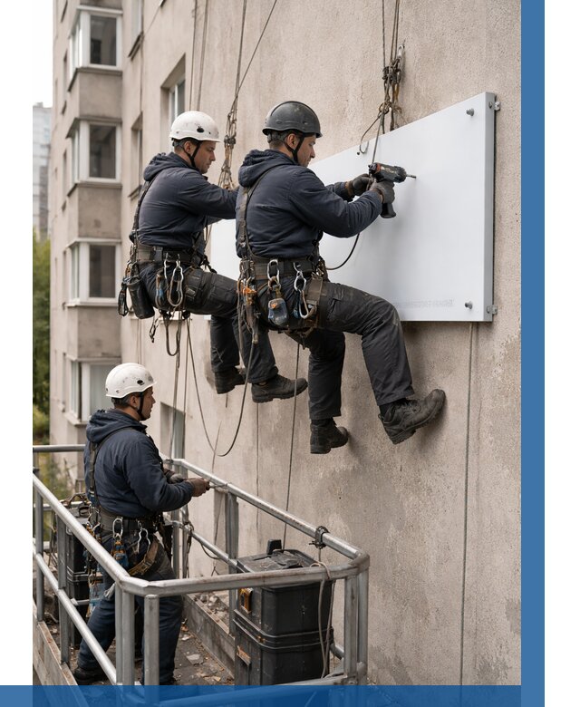 Монтаж табличек и указателей в Киржаче от 3609 р. | ВЫСОТНИК-Крж