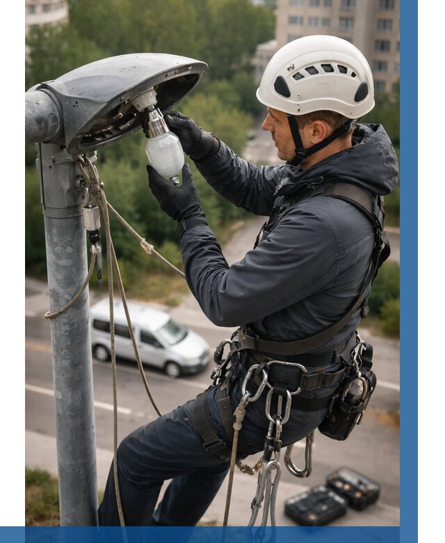 Замена ламп на высоте в Киржаче от 2578 р. | ВЫСОТНИК-Крж