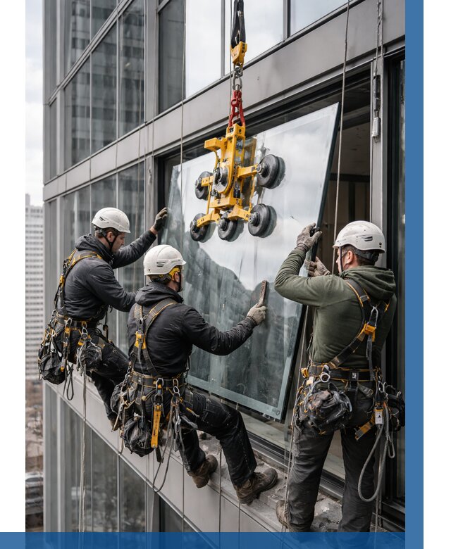 Фасадное остекление зданий под ключ в Киржаче от 10310 р. | ВЫСОТНИК-Крж