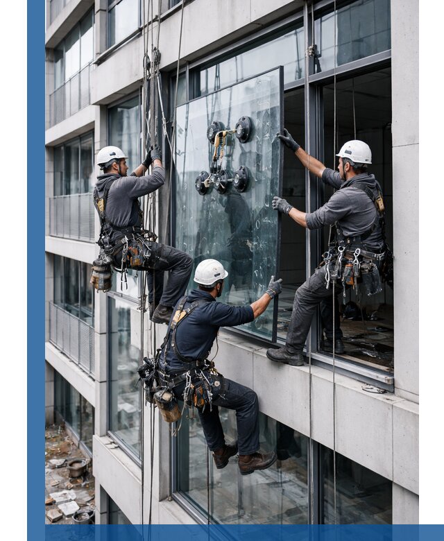 Фасадное остекление и монтаж витражей зданий в Киржаче под ключ