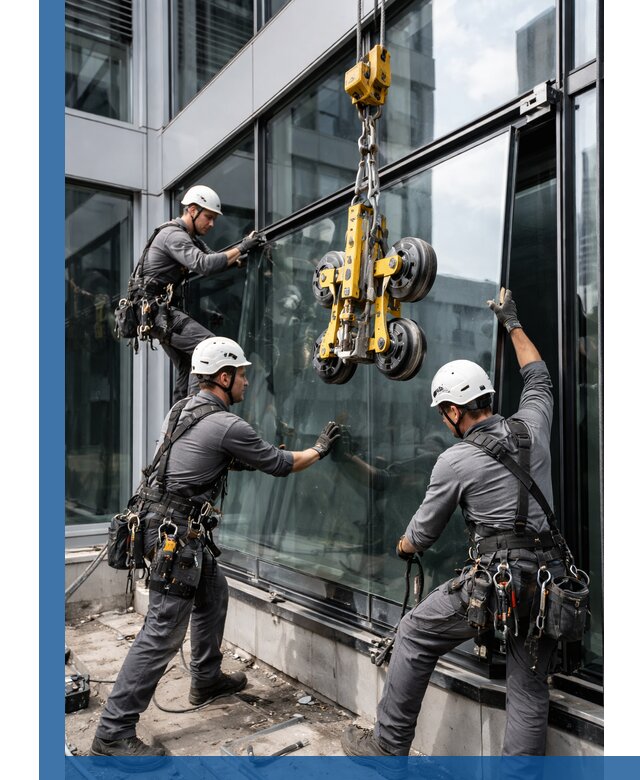 Структурное остекление фасадов в Киржаче монтаж и обслуживание