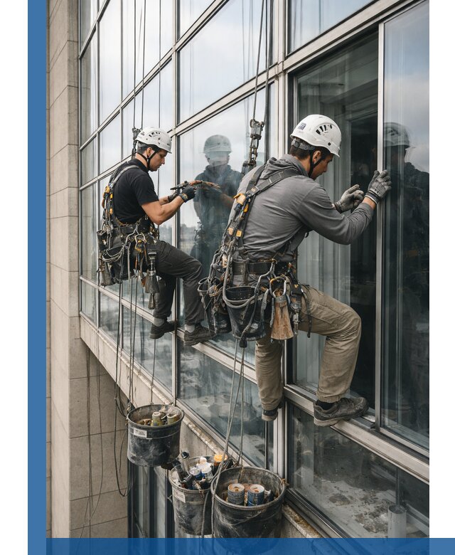 Ремонт витражных конструкций и фасадного остекления в Киржаче