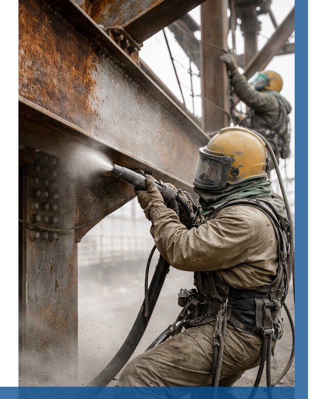 Пескоструйная очистка металлоконструкций в Киржаче по 619 р.  ВЫСОТНИК-Крж