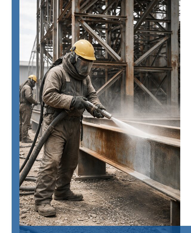 Пескоструйная очистка металлоконструкций в Киржаче промышленная