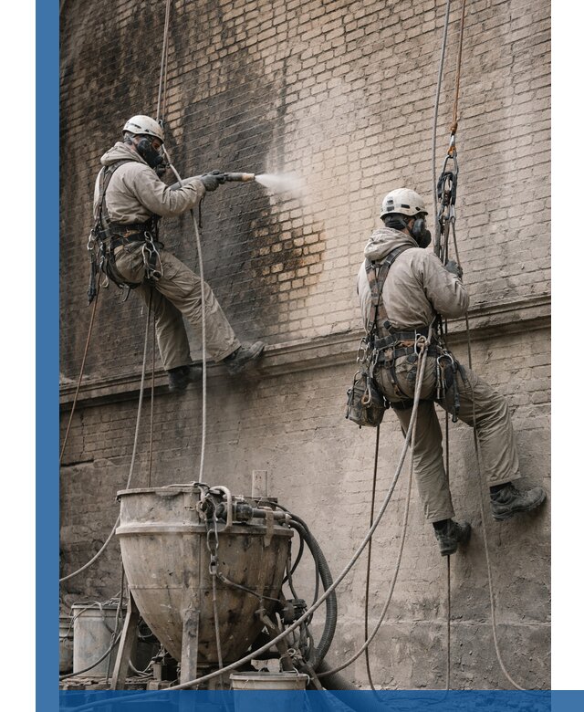 Пескоструйная очистка фасадов в Киржаче профессионально